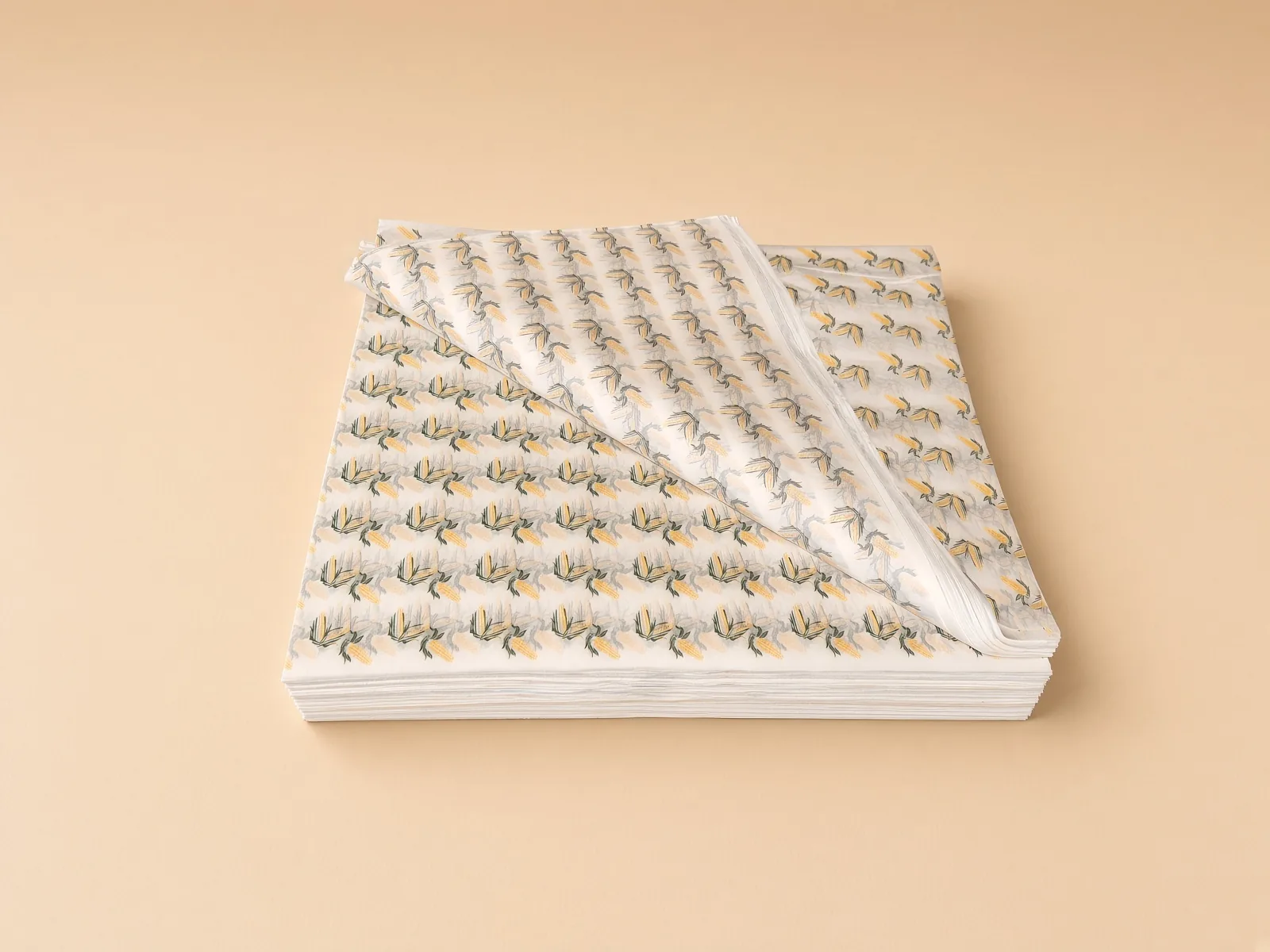 Papel decorativo con diseño de elotes pequeños